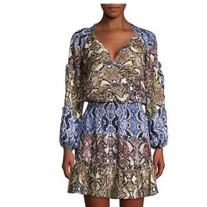NWOT Parker Gladis Colorblock Snake Print Dress